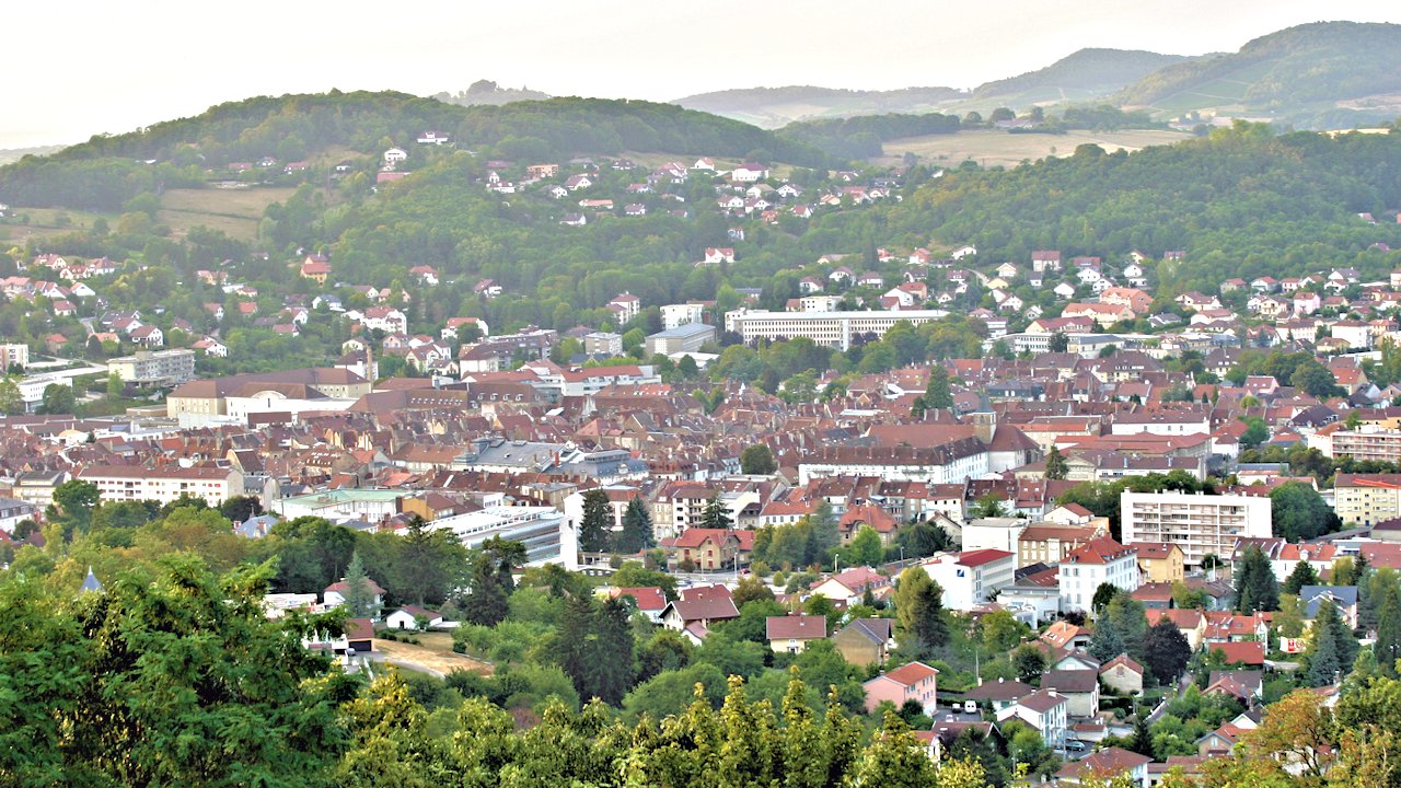 View of Lons-le-Saunier from Montaigu